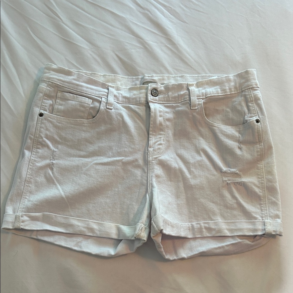 Old Navy Women's White Jean Shorts